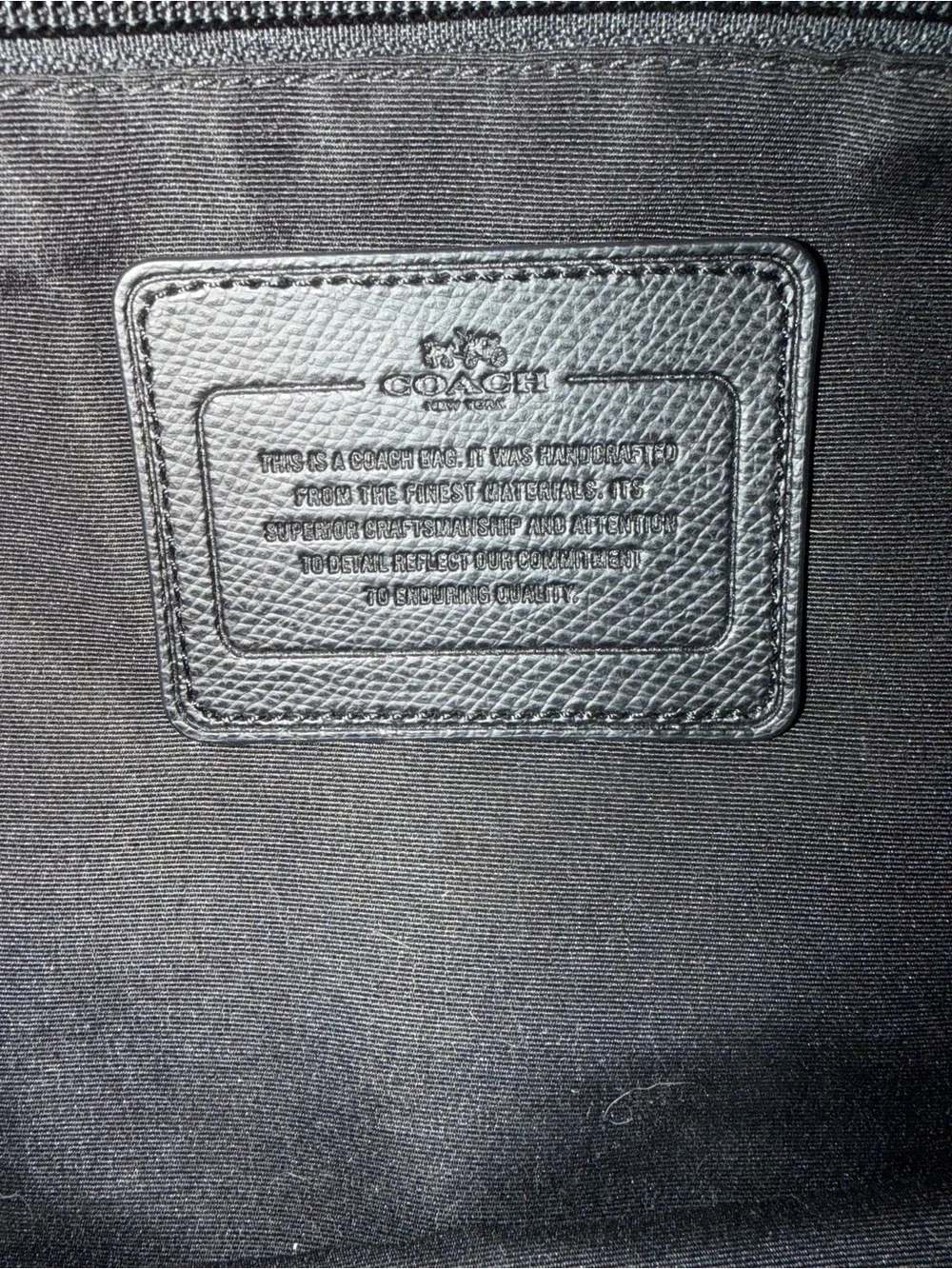 Coach F54775 Perry Metropolitan Black Leather Triple Compartment Briefcase
